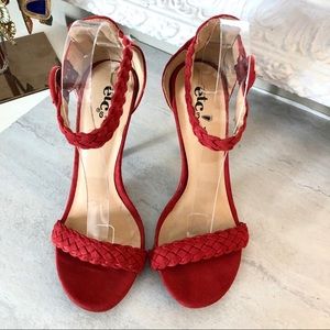 Redankle strap heeled sandals